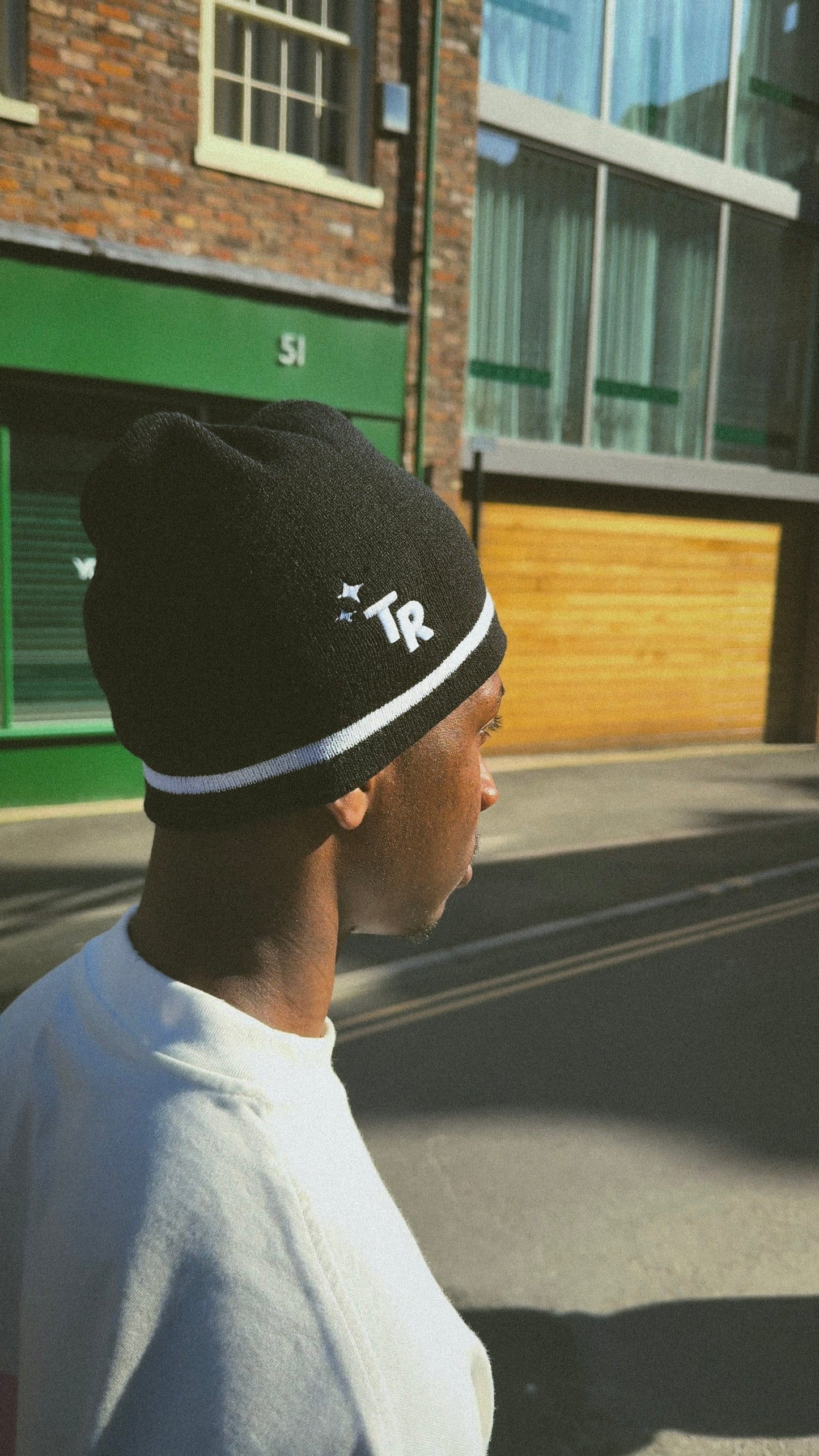 TR Stripe Beanie (Black)