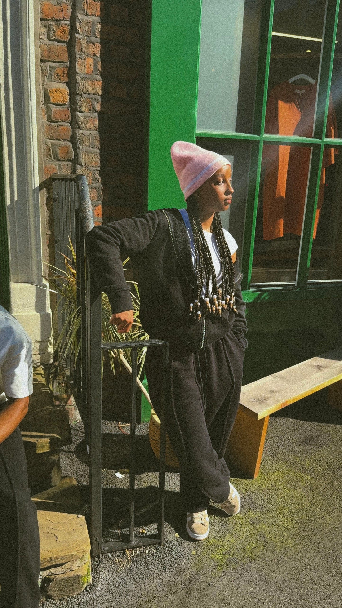 TR Stripe Beanie (Pink)