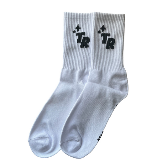 Star socks - White